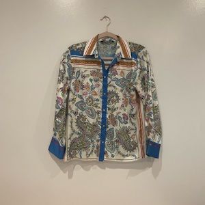 Zara printed button down